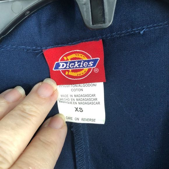 NWOT Dickies Navy Lab Jacket, Button Front, Large Front Pockets SZ XS - Picture 7 of 9